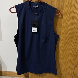 Bad Birdie Women’s Sleeveless Golf Tank Top - Navy Blue